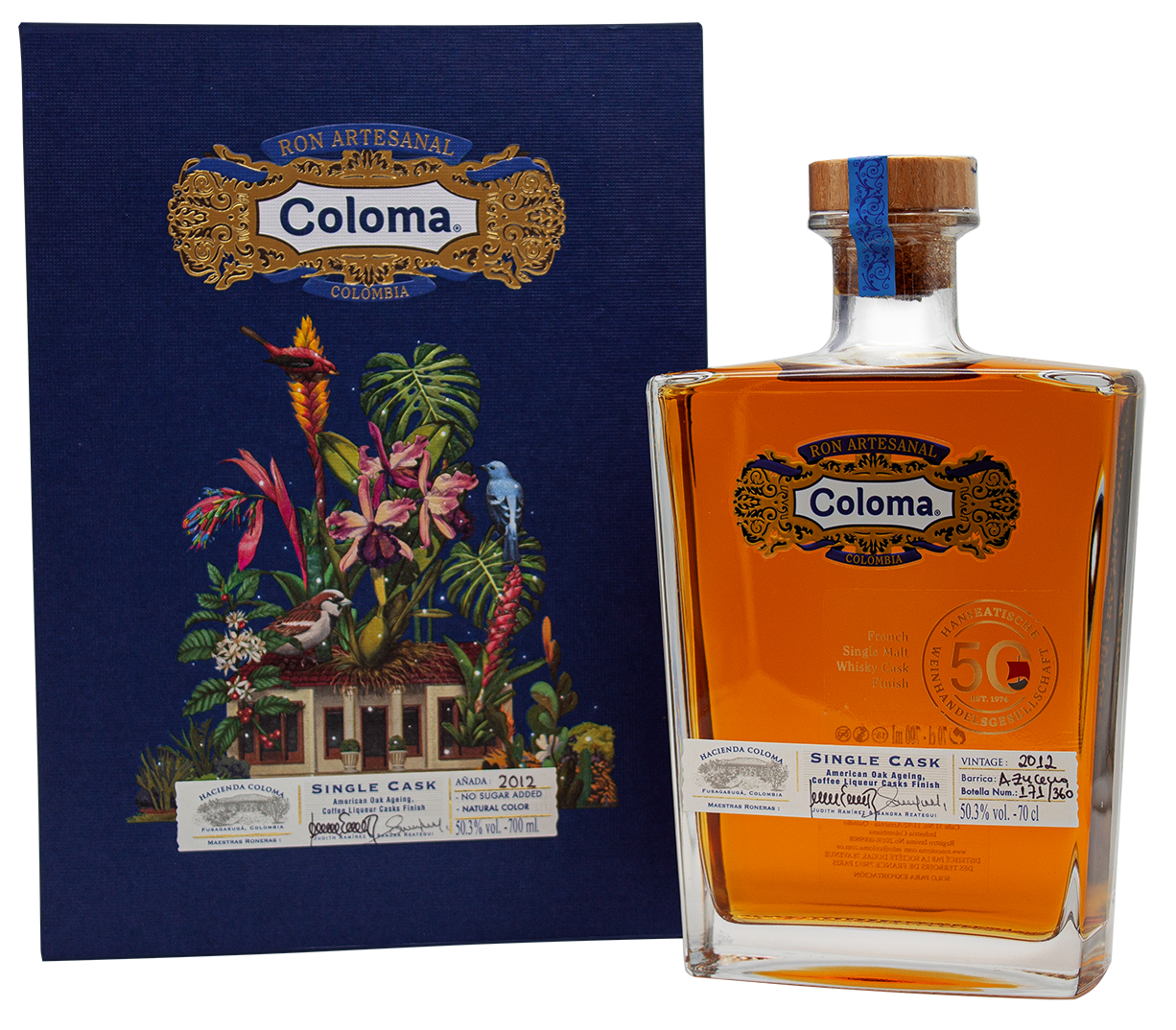 Coloma Single Cask Vintage 2012 · Colombian Coffee Liqueur Cask Finish & French Whisky Cask Finish