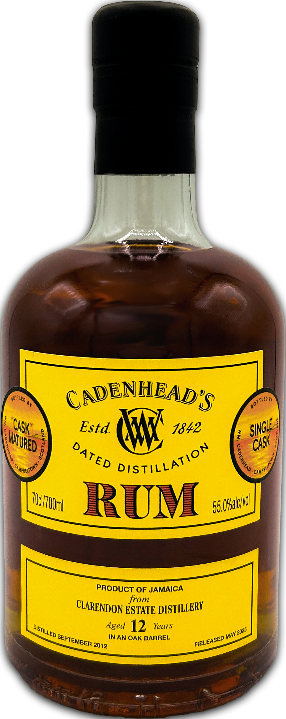 Cadenhead's Clarendon Estate Rum 12 Jahre