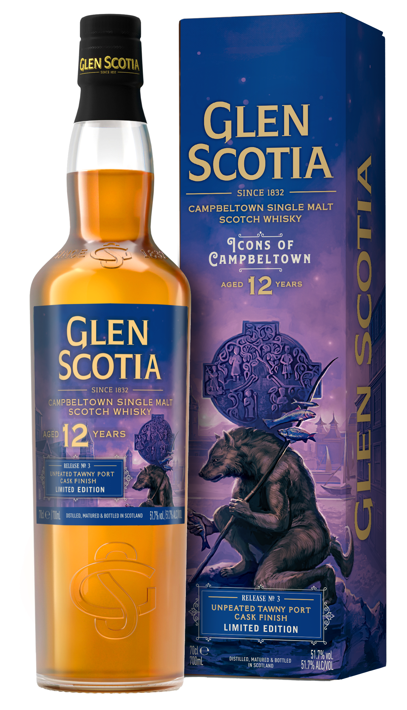 Glen Scotia Icons of Campbeltown No.3 · 12 Jahre  · 1st Fill Tawny Port Finish