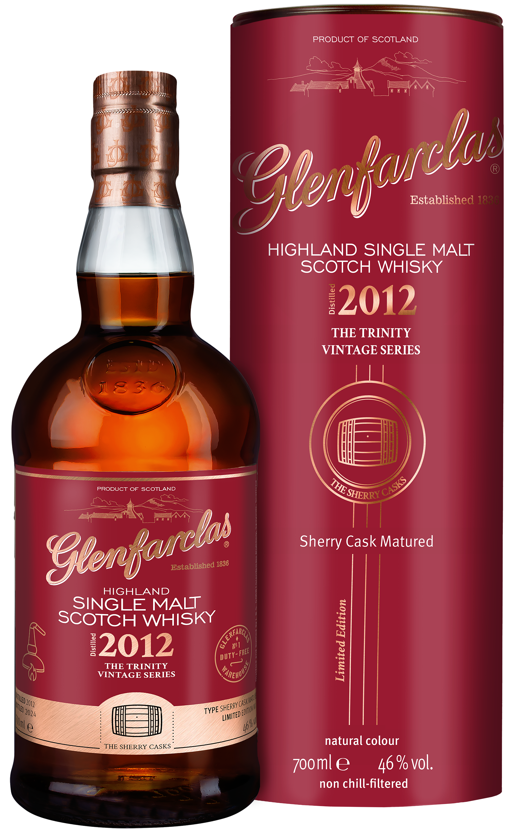 Glenfarclas · The Trinity Vintage Series No. 1 · The Sherry Casks · Vintage 2012